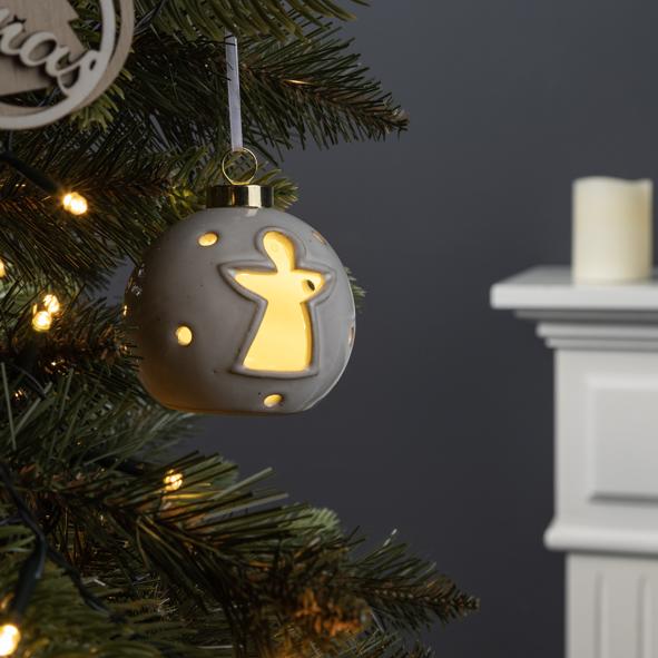 LED Weihnachtskugel Engel