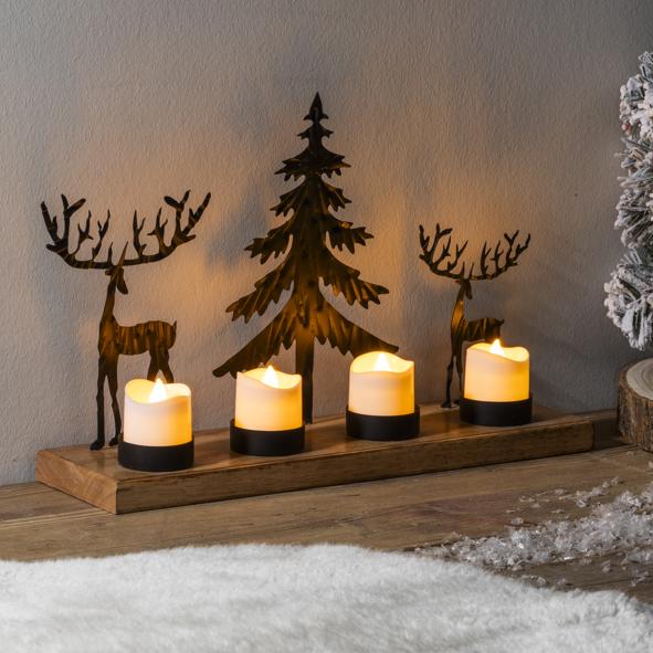 Teelichthalter für 4 Teelichter