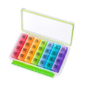 Tablettenbox, Wochenplan, 28 Faecher