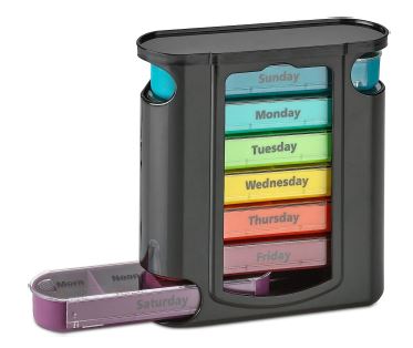 Tablettenbox, Woche, 28 Faecher