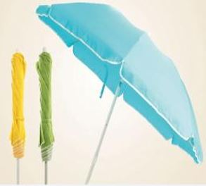 Strandschirm ca. ⌀ 180 cm, Stange 3-teilig