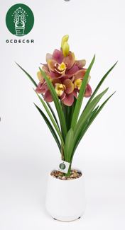 Künstliche Orchidee im Topf