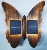 LED Solar Schmetterling, kupferfarben