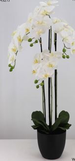 Künstliche Orchidee in Kunststoff Topf