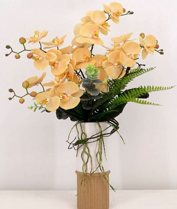 Künstliche Orchidee in Keramik Topf