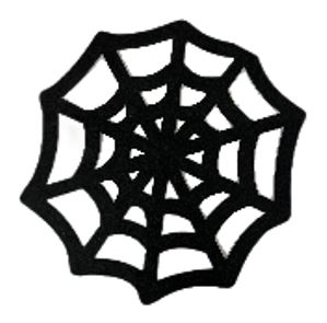 Filzmatte Spinnennetz