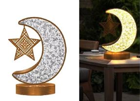 LED Solar Tischlampe Mond & Stern