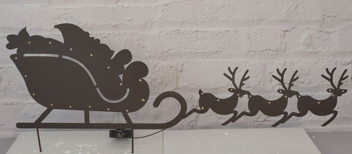 Solar Rost Gartenstecker, ca. 79 x 38 cm