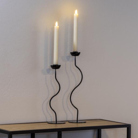 Kerzenhalter aus Metall, 2er-Set