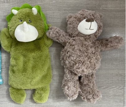 Wärmekissen 2-fach sortiert, Dino & Bär