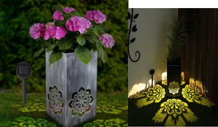 LED Solar Blumentopf