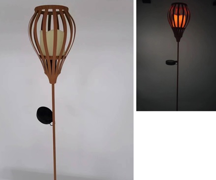 LED Solar Gartenstecker Laterne  2er Set