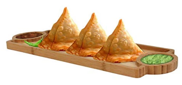 Servierplatte aus Bambus