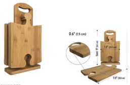 Schneidebretter mit Ständer aus Bambus