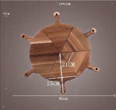 Pizzabrett aus Akazienholz