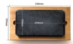 Servierbrett mit Lavastein