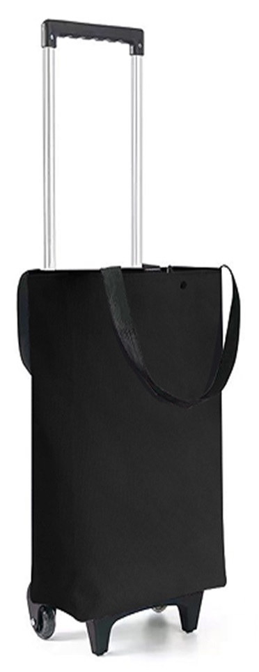 Einkaufstrolley mit Einkaufstasche