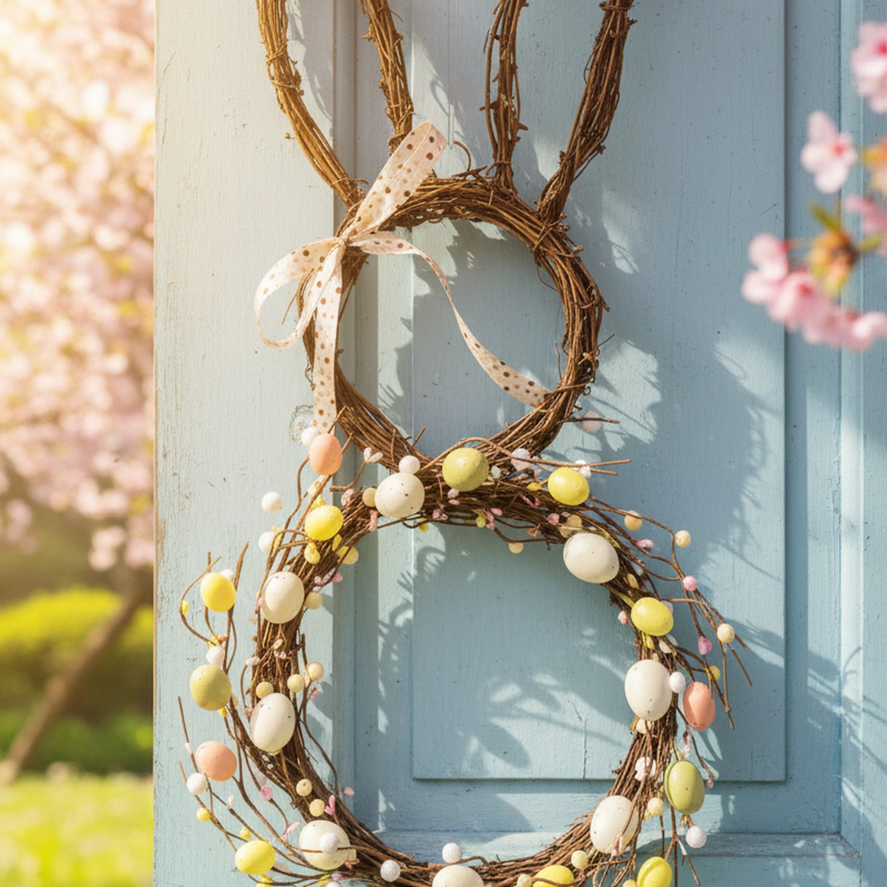 Osterhase aus Weide, zum Hängen