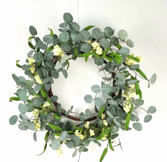 Künstlicher Kranz aus Eukalyptus