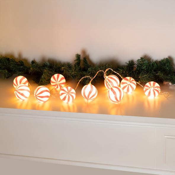 Lichterkette mit 10 warm weißen LED