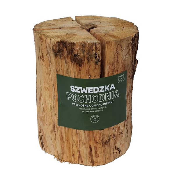 Schwedenfeuer aus Kiefernholz