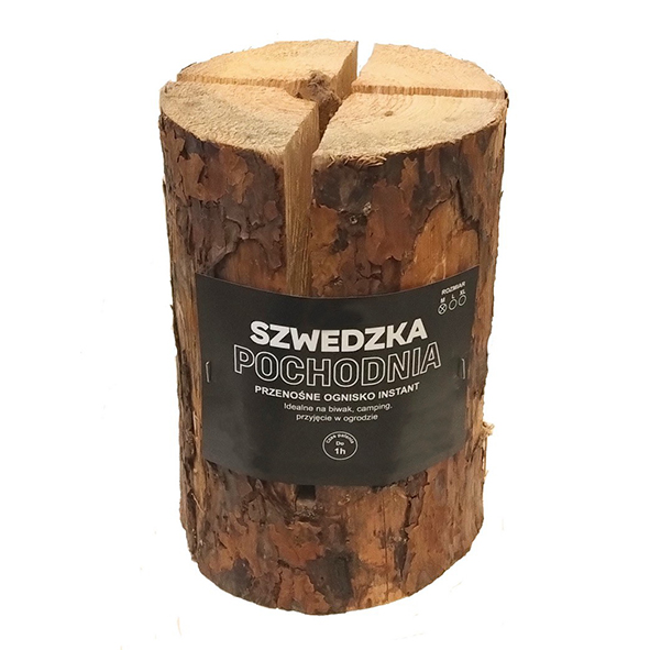 Schwedenfeuer aus Kiefernholz