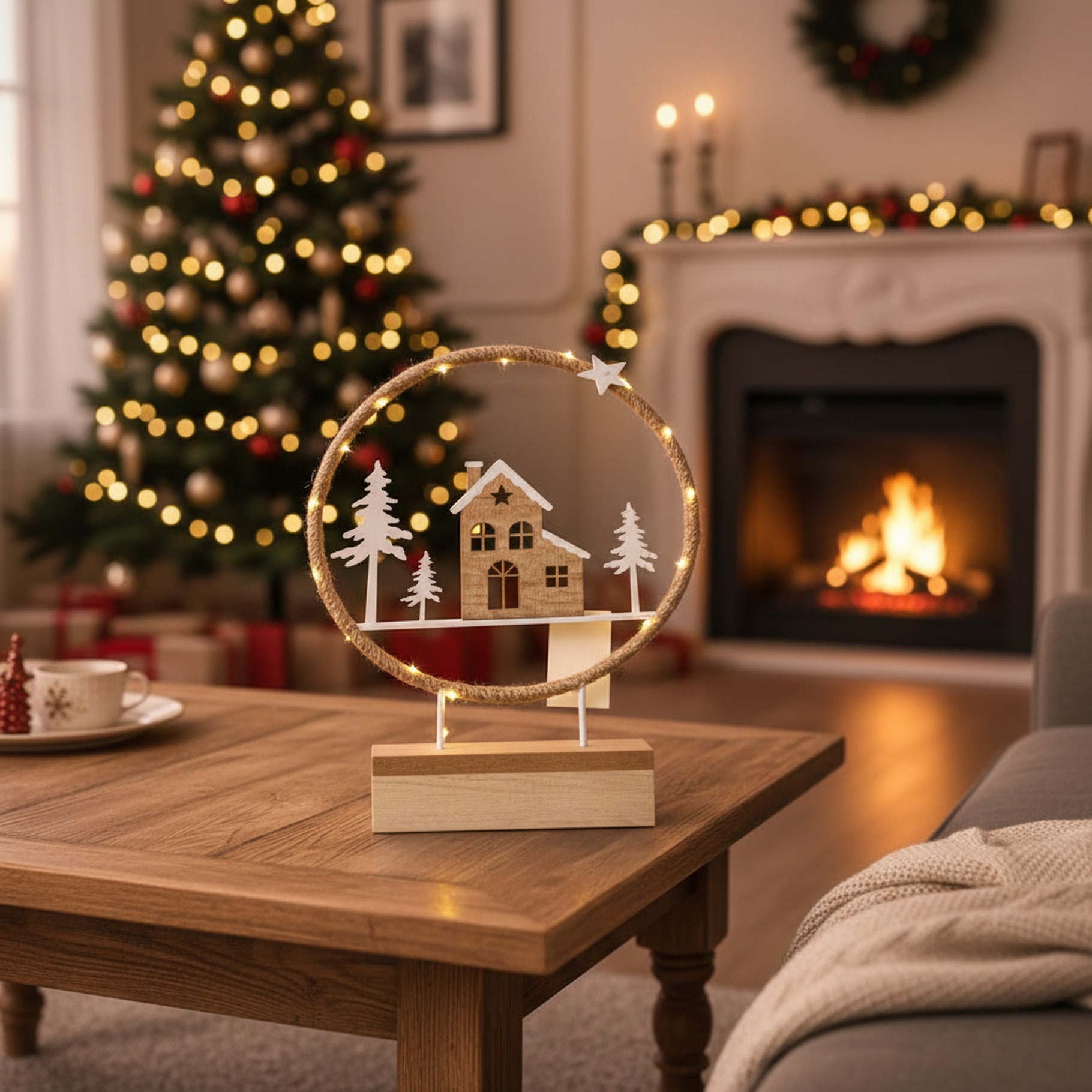 Weihnachtsdeko aus Holz