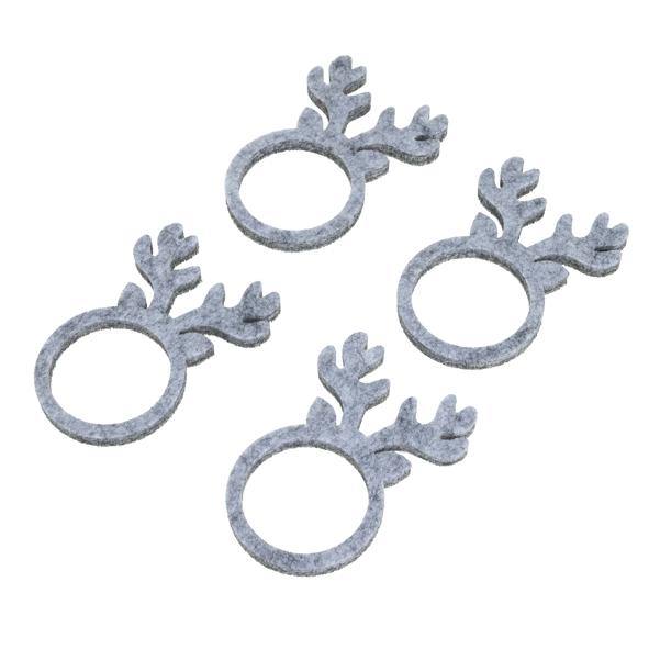 4er Set Untersetzer im Hirschdesign