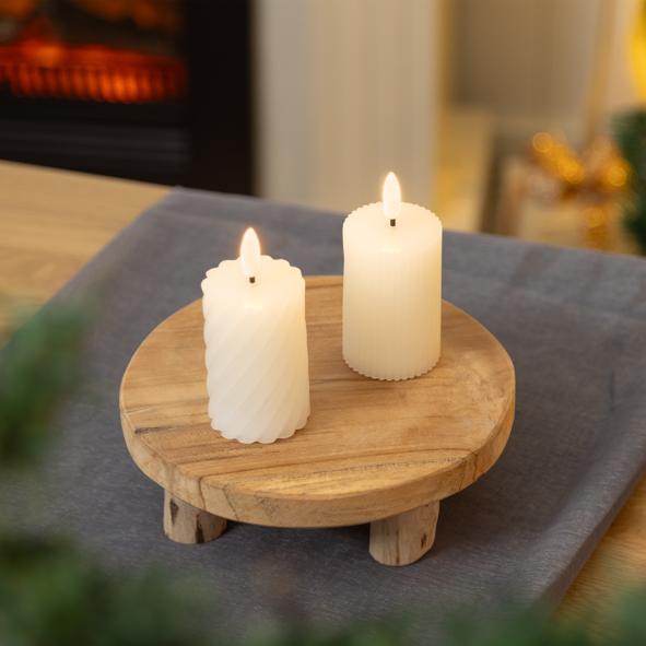 2er Set Flammenloses LED Kerzen