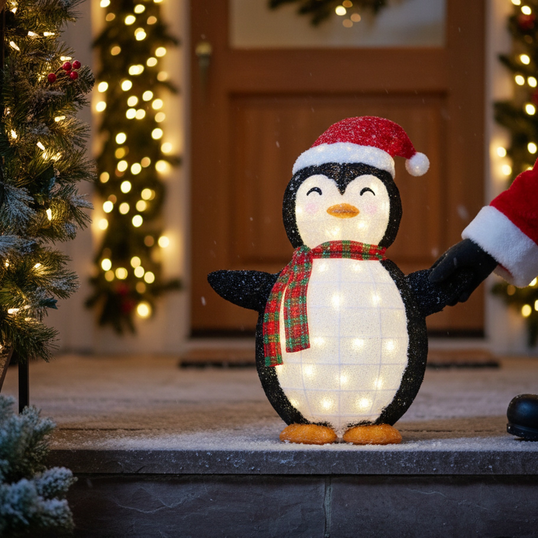 faltbarer LED Pinguin