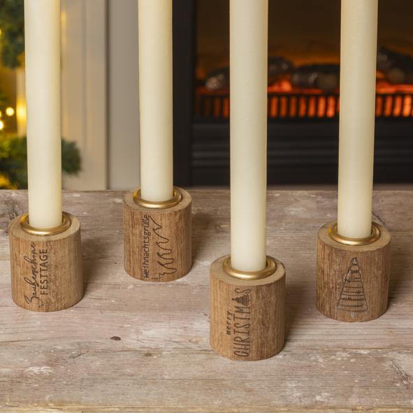Kerzenhalter aus Holz