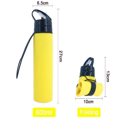 Trinkflasche aus Silikon, faltbar