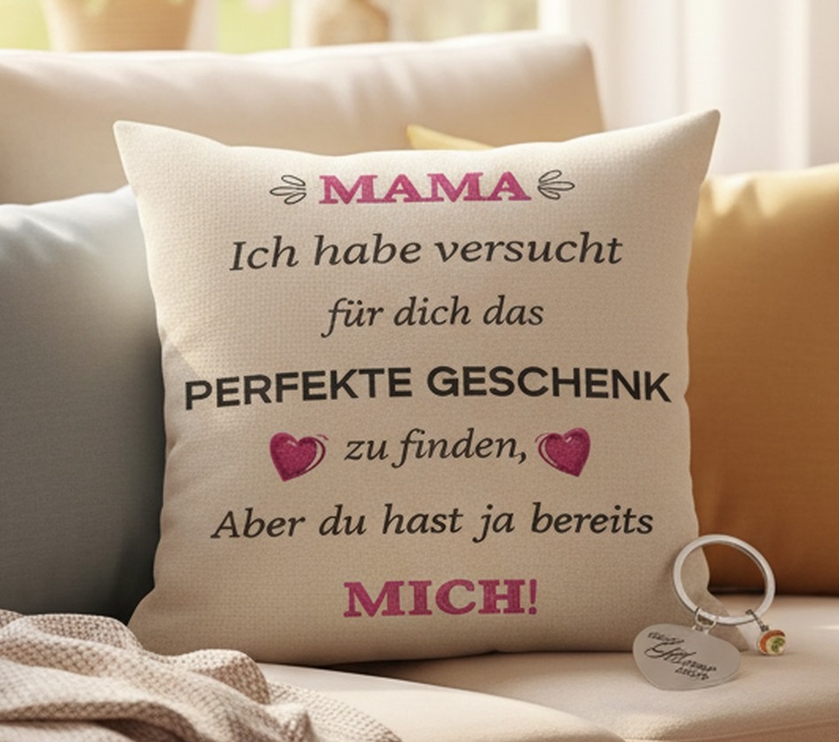 Kissen, Spruch, 40 x 40cm