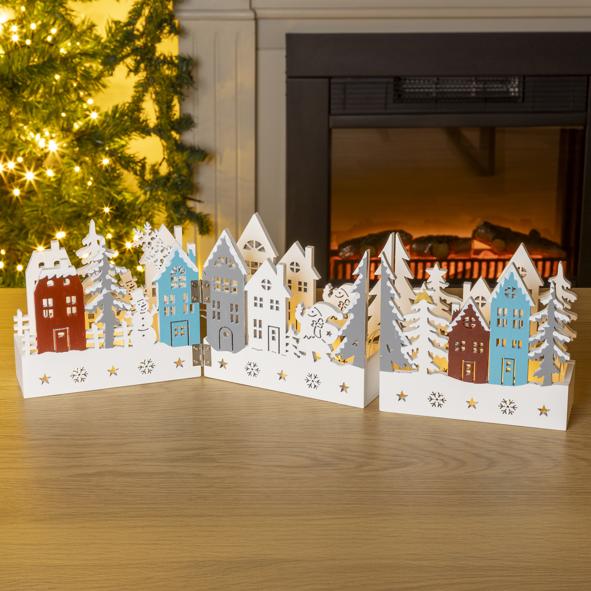 Faltbare LED Weihnachtsstadt