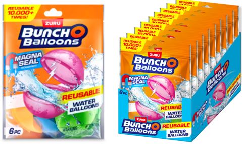 Wiederverwendbare Wasserbomben 6er Set