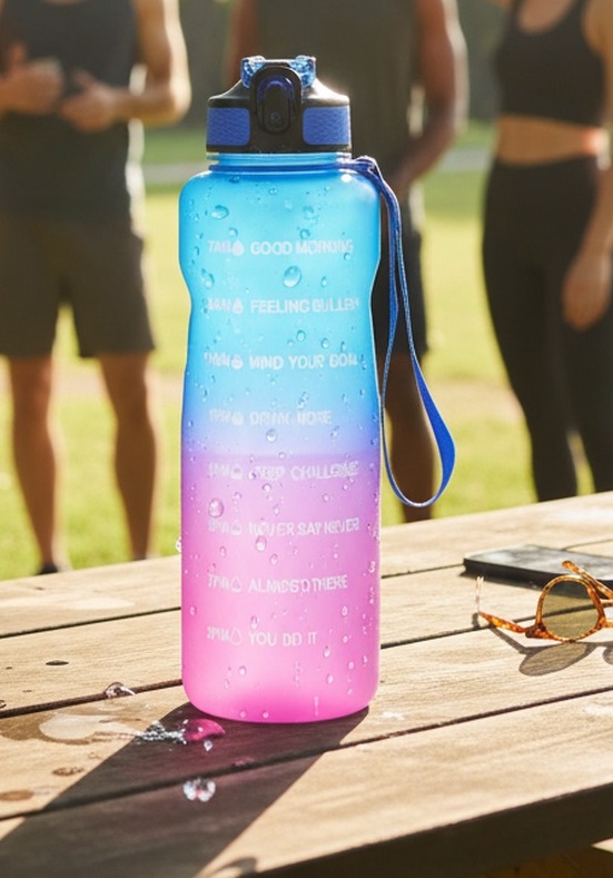 Sport-Trinkflasche, 2L aus Kunststoff