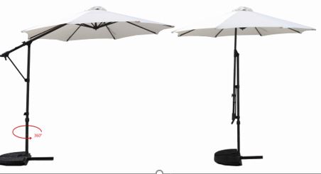 2 in 1 Ampel- und Landhausschirm