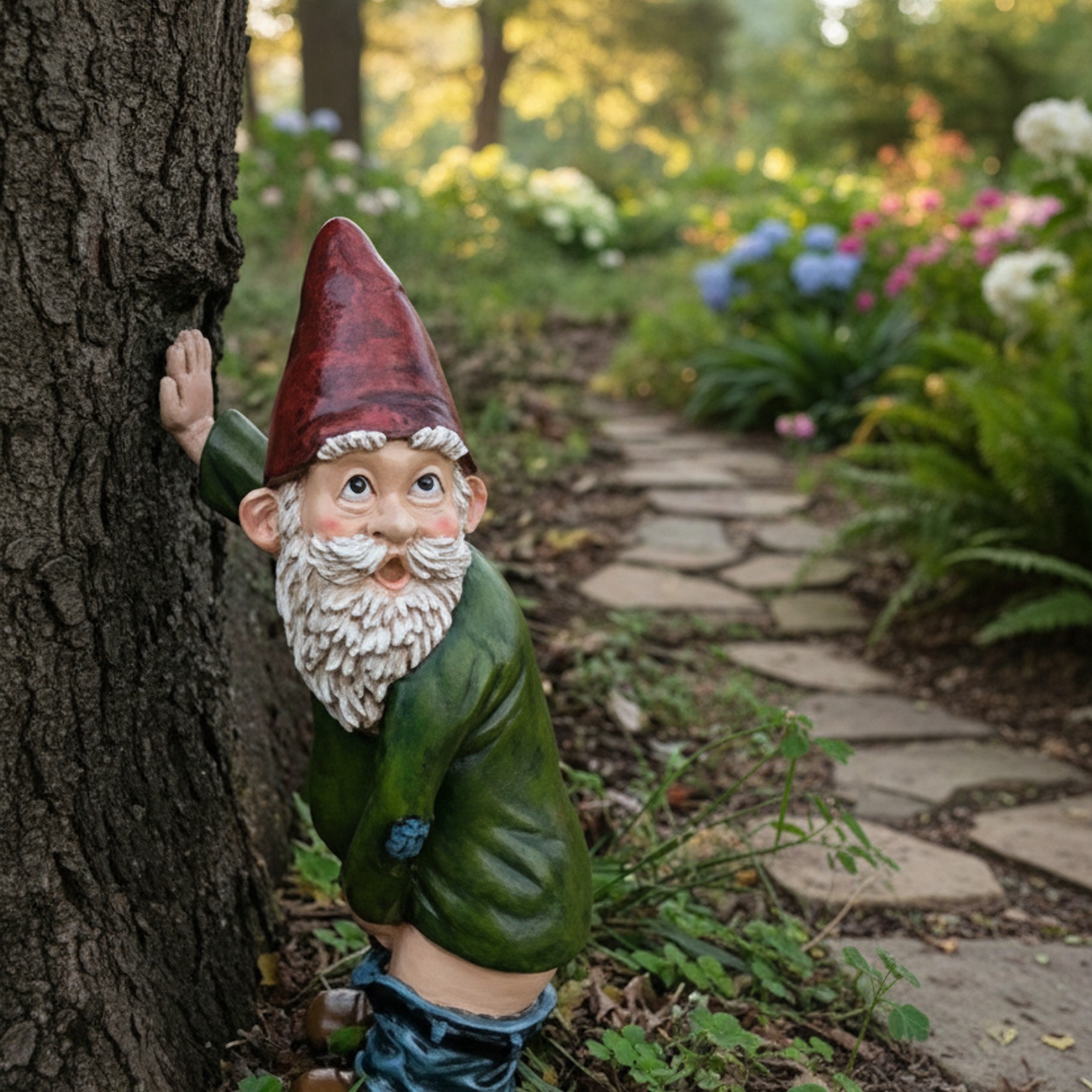 Gartenzwerg aus Kunstharz