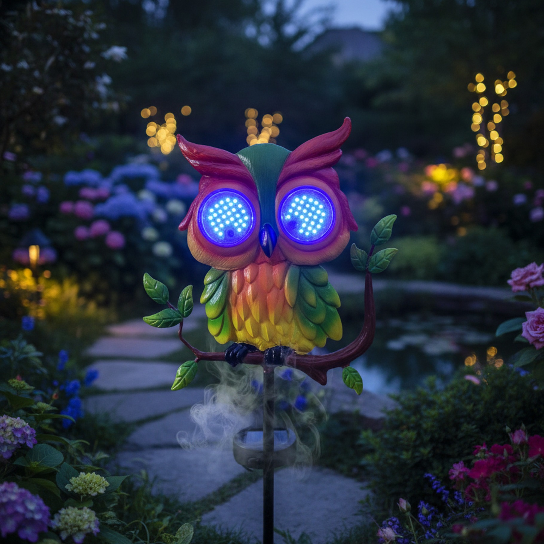 LED Gartenstecker Eule