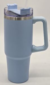 Trinkbecher mit Trinkhalm und Griff