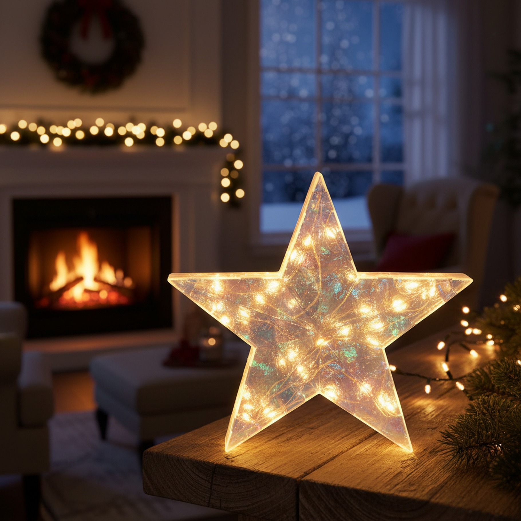 Bunter Stern mit 30 LEDs