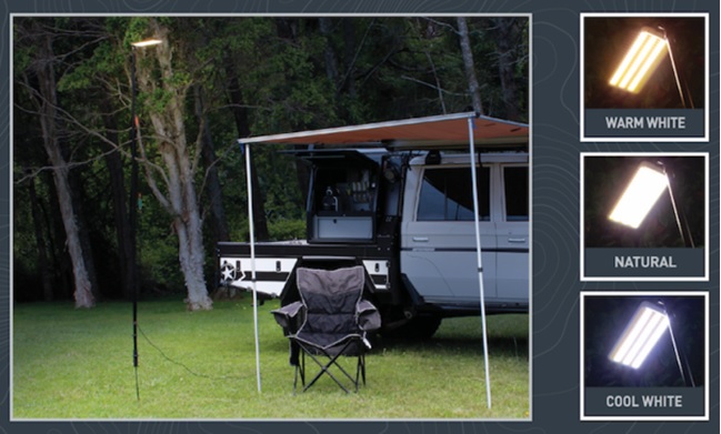 LED Campingleuchte mit Aluminiumstab