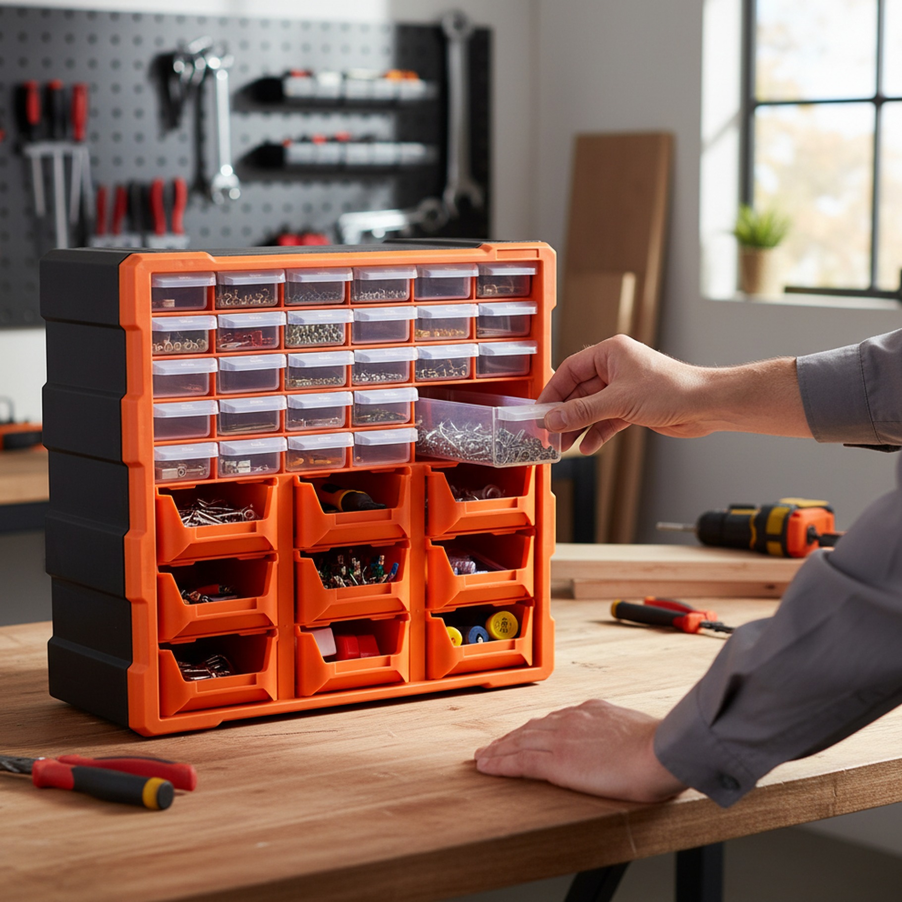 Sortimentskasten, 39 Fächer