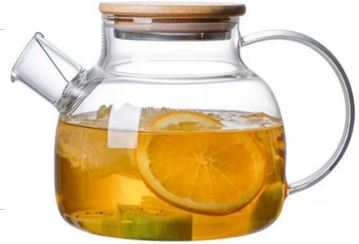 Teekanne aus Borosilikatglas, 1 L