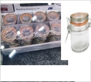 Bügelverschlussgläser im 8er Display