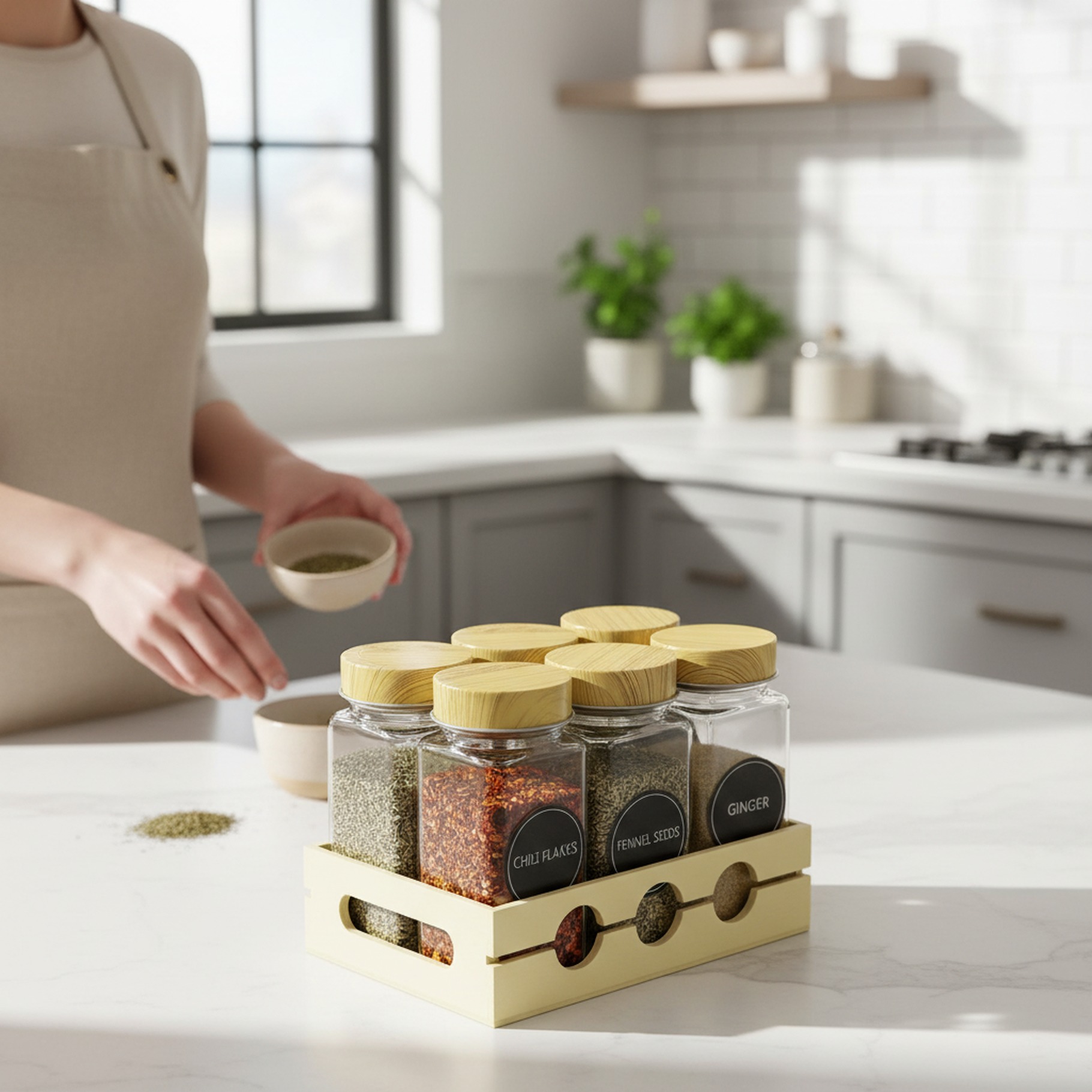 Gewürzgläser, 6er Set