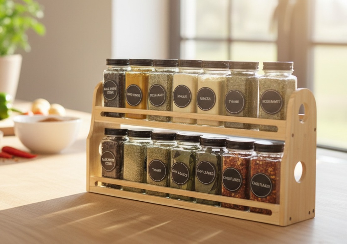 Glasgewürzflaschen 12er mit Metalldeckel