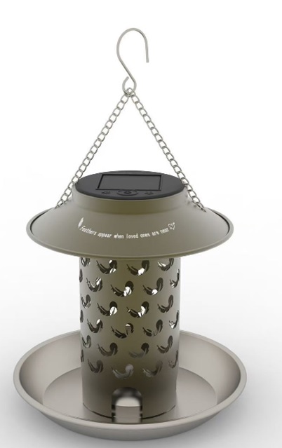 Solarlicht -Vogelhäuschen