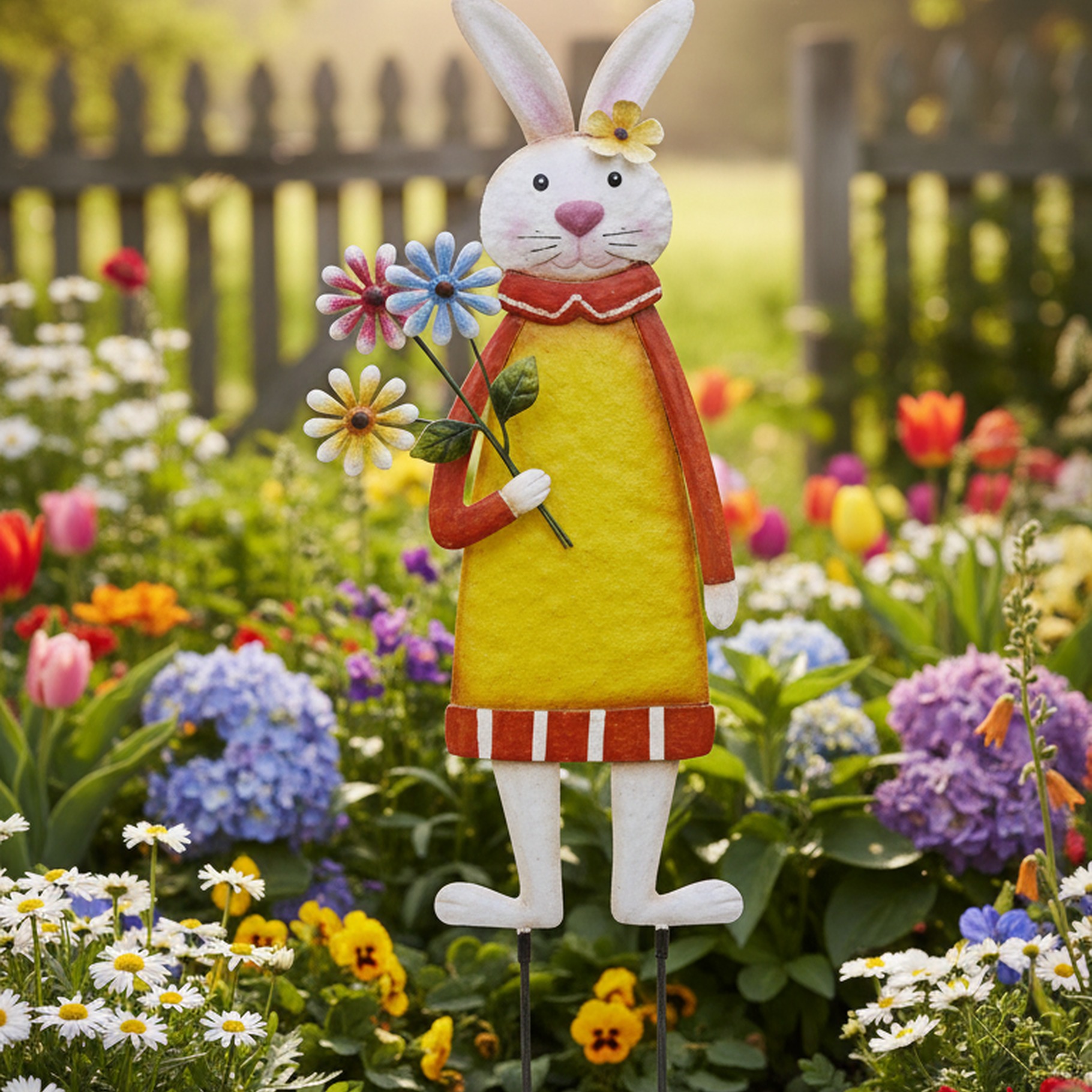 Gartenstecker im Osterdesign