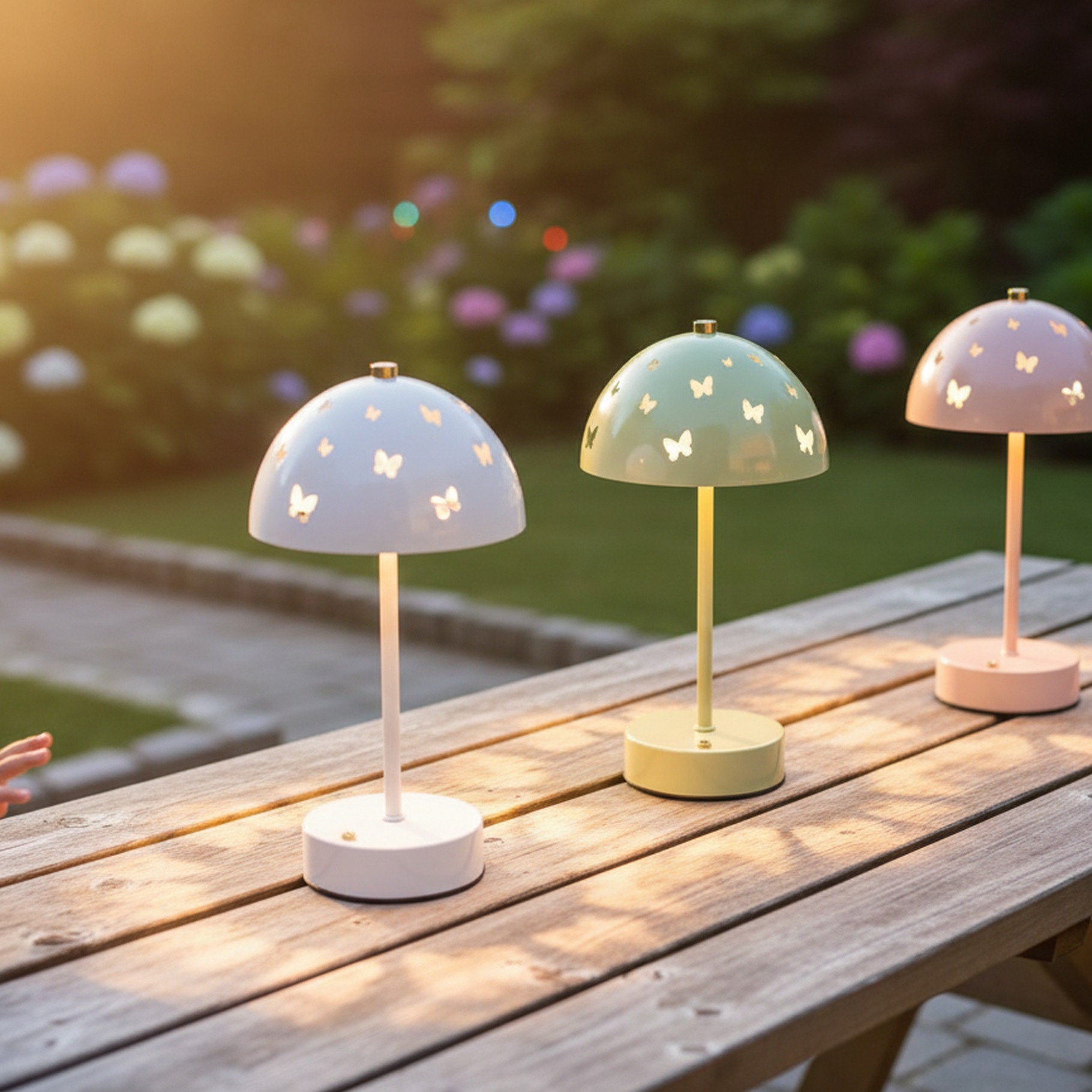 Tischlampe mit Schmetterlingsdesign